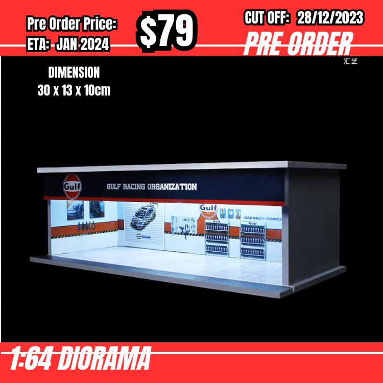 PO-$79 * Moreart * 1:64 Garage Scene - Gulf [OD21/12]