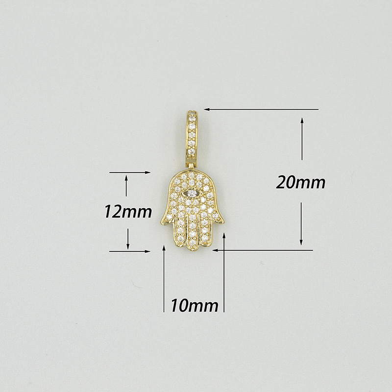 迷你吊墜｜法蒂瑪之手項鍊