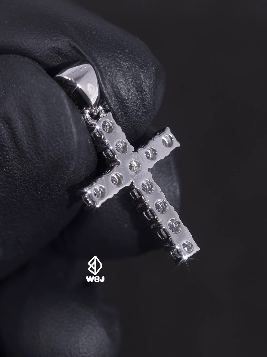 迷你吊墜｜滿鑲十字架項鍊