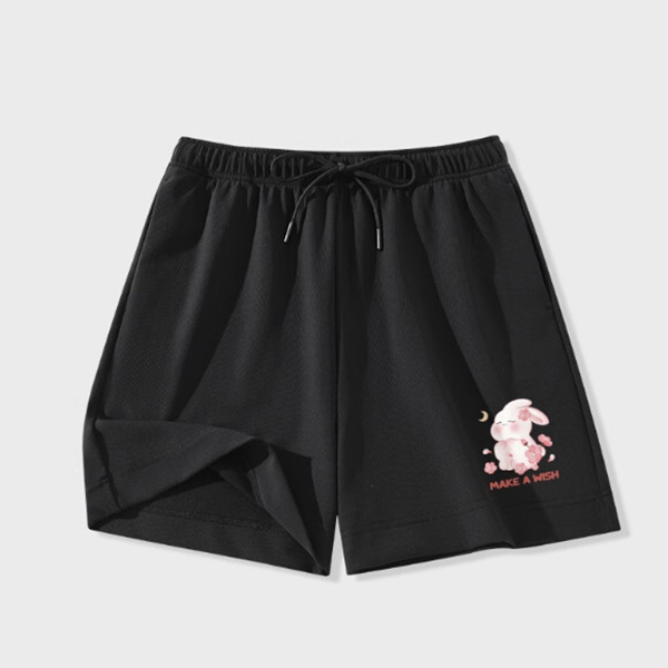 休閒運動短褲(心心兔褲前左下標)
