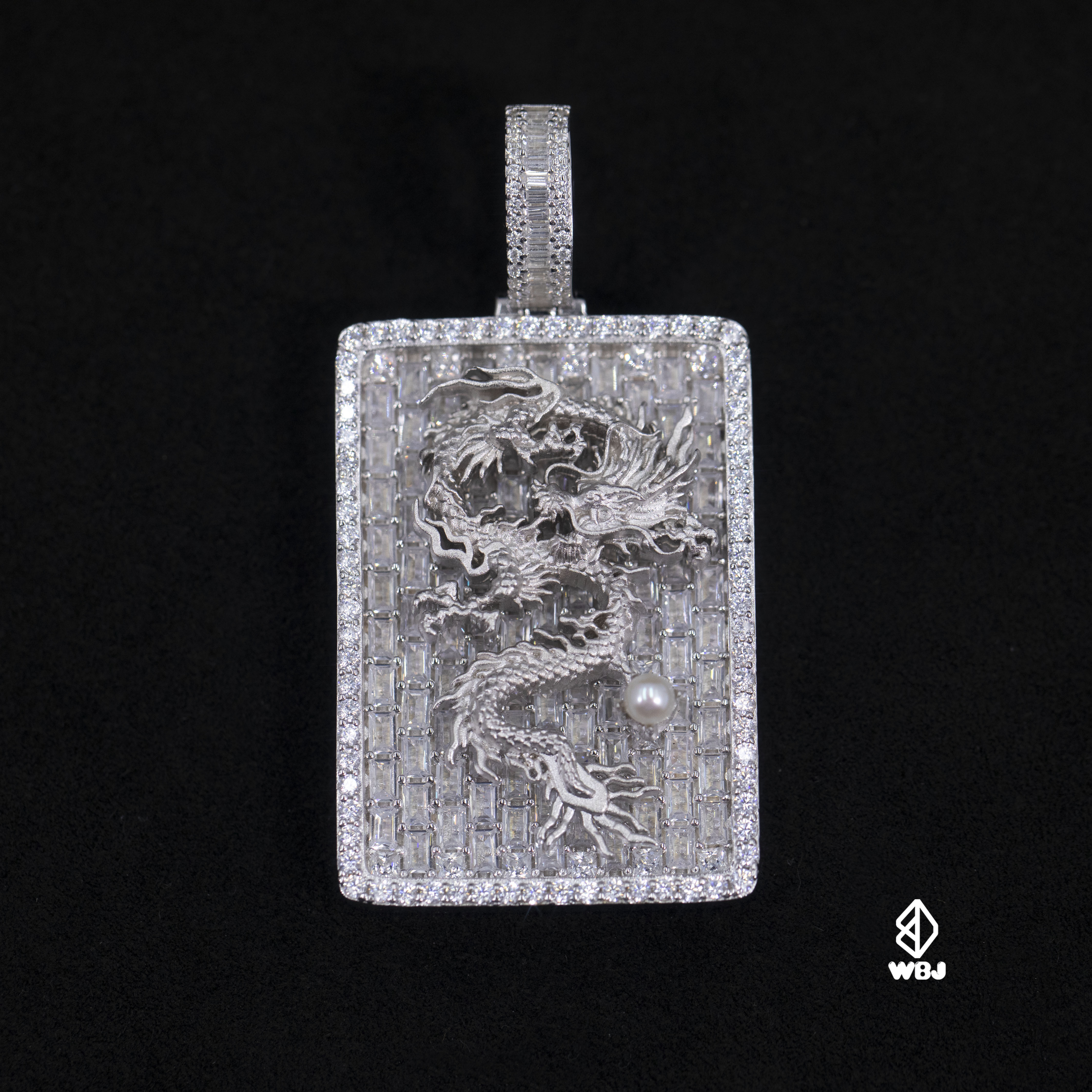 微雕龍爪珍珠項鍊