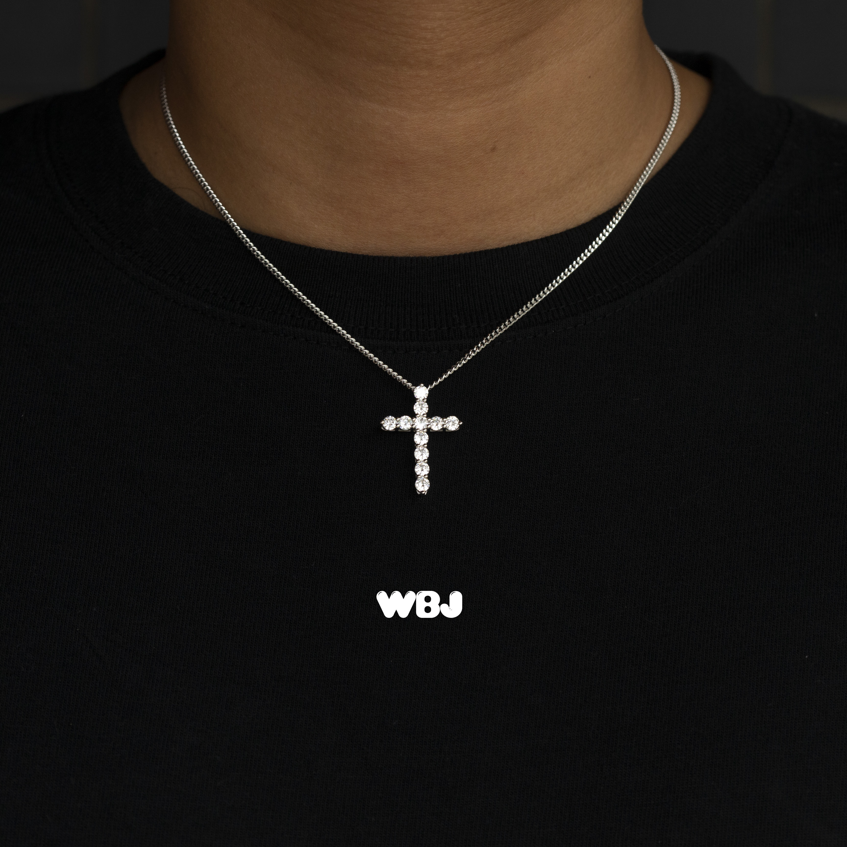 隱扣十字架吊墜項鍊