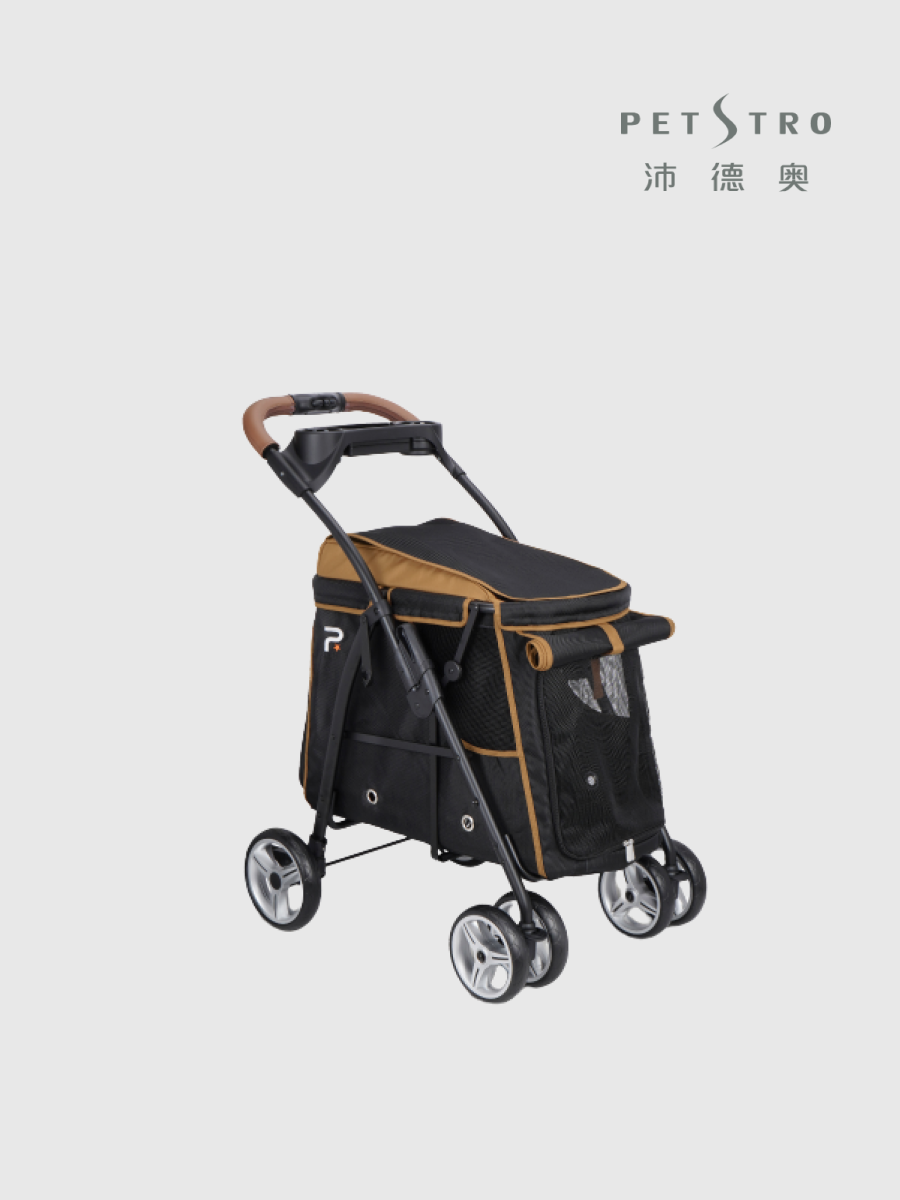 【沛德奧 PETSTRO】寵物推車 P-STAR系列｜903探險者號 大地棕