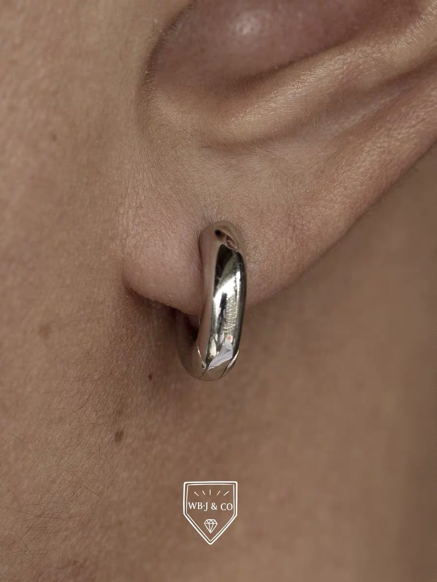 素面實心耳環 M/L