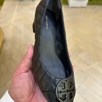 [S] TORY BURCH CHELSEA 50MM QUILTED PUMP, PERFECT BLACK, 154132-006 [FINAL SALE] (STB445)