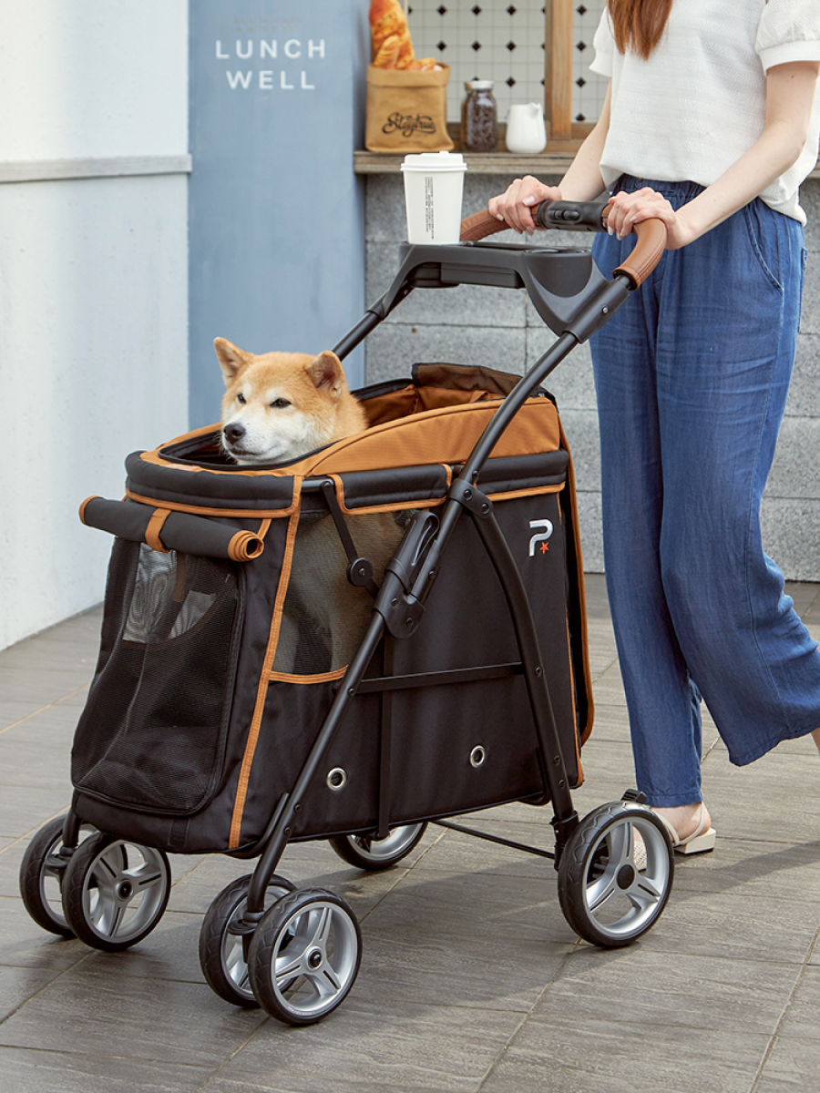 【沛德奧 PETSTRO】寵物推車 P-STAR系列｜903探險者號 大地棕