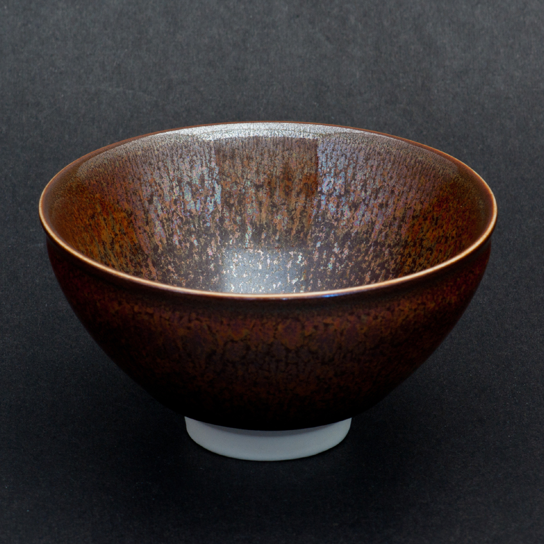 鉻黃金油滴天目釉 中茶杯│原廠保證 快速出貨