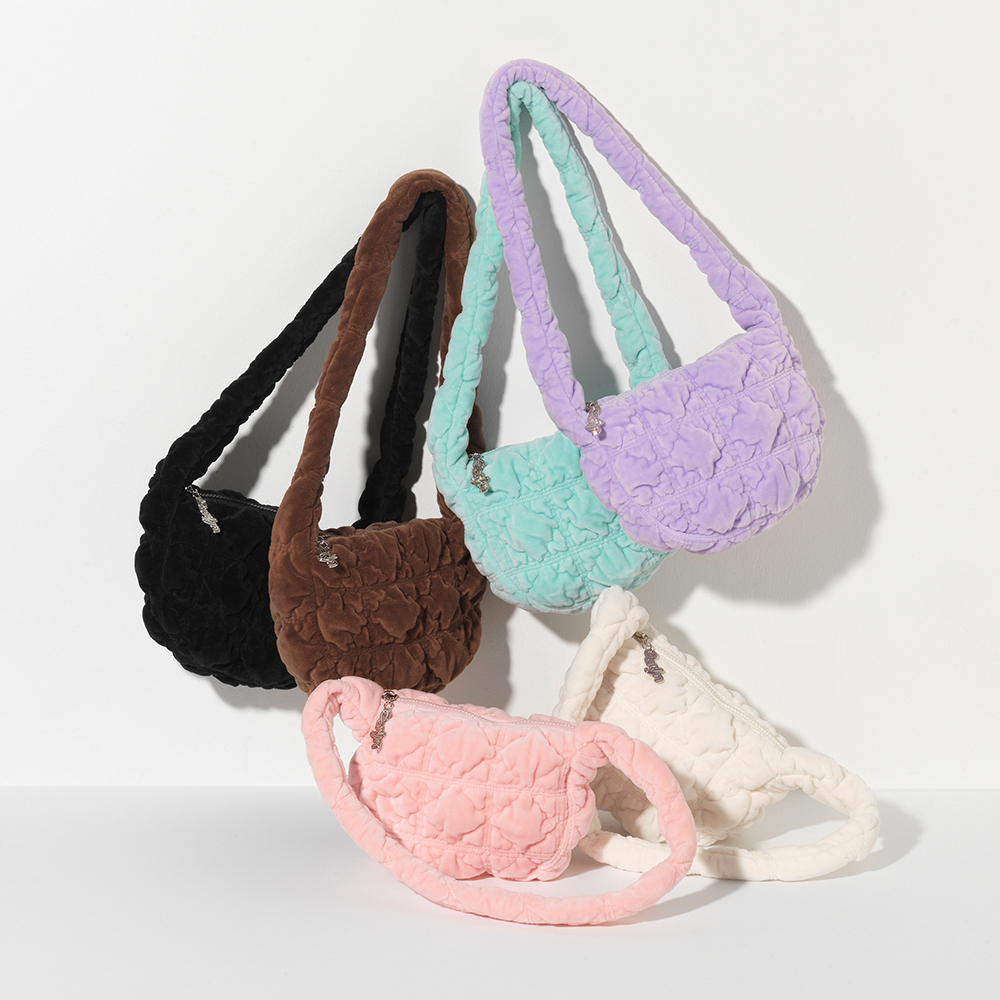 <韓國代購> CARLYN SOFT VELVET MINI BAG