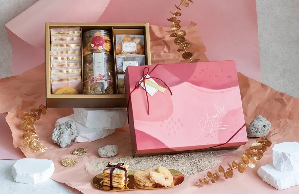 點心禮盒(中)- 微笑法絨 10入/包 28.5*22*9cm【3A01-119901 】