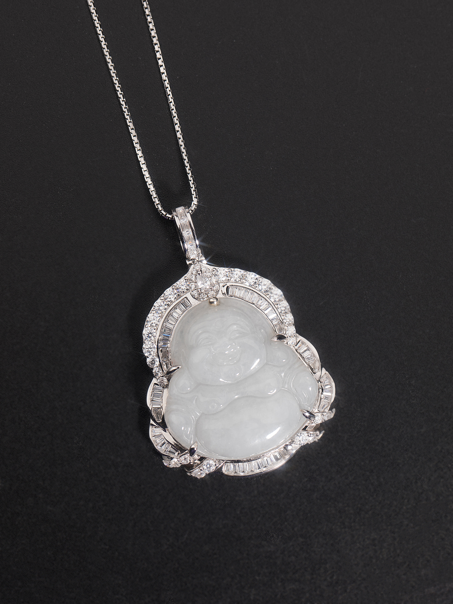 翡翠彌勒佛項鍊