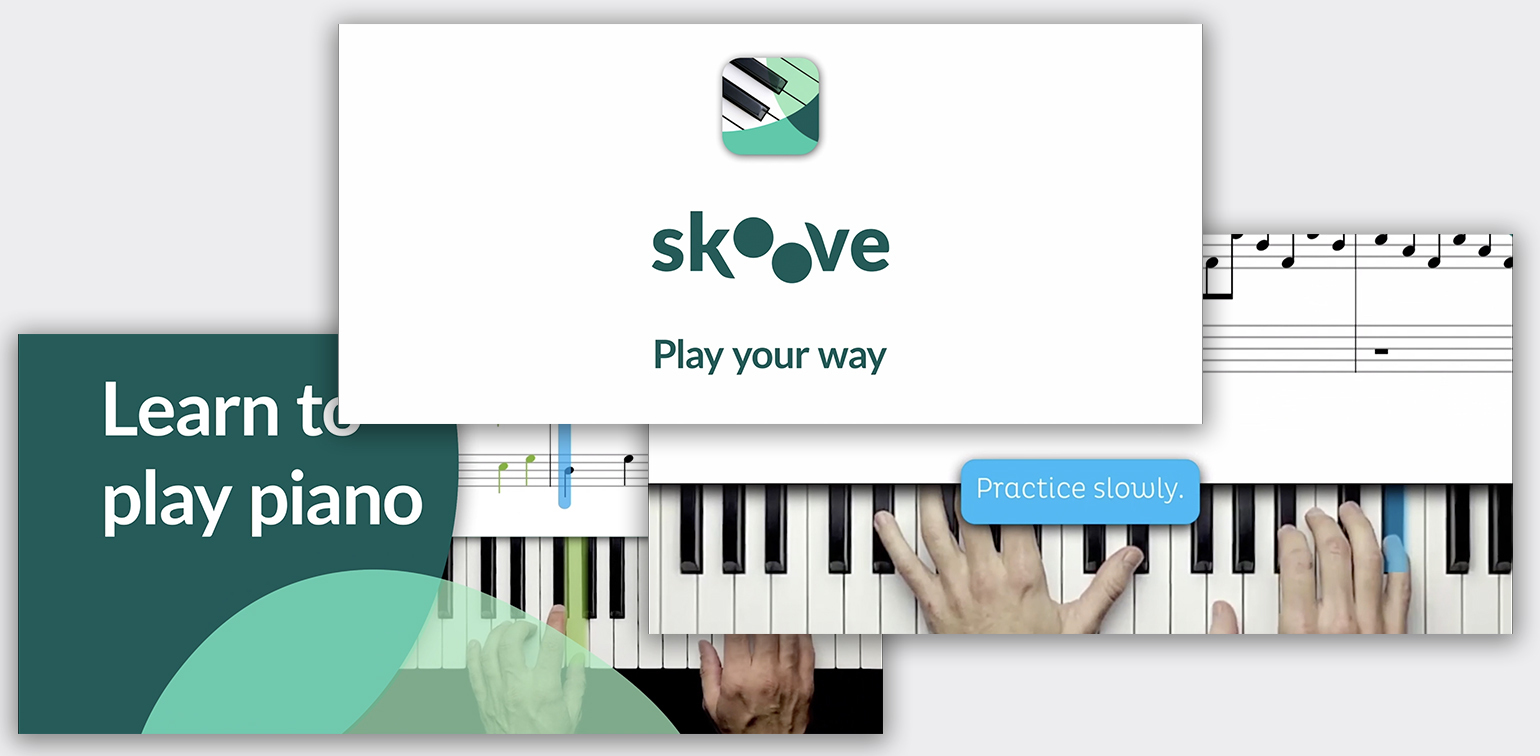 Learn play pianoPlay your wayPractice slowly