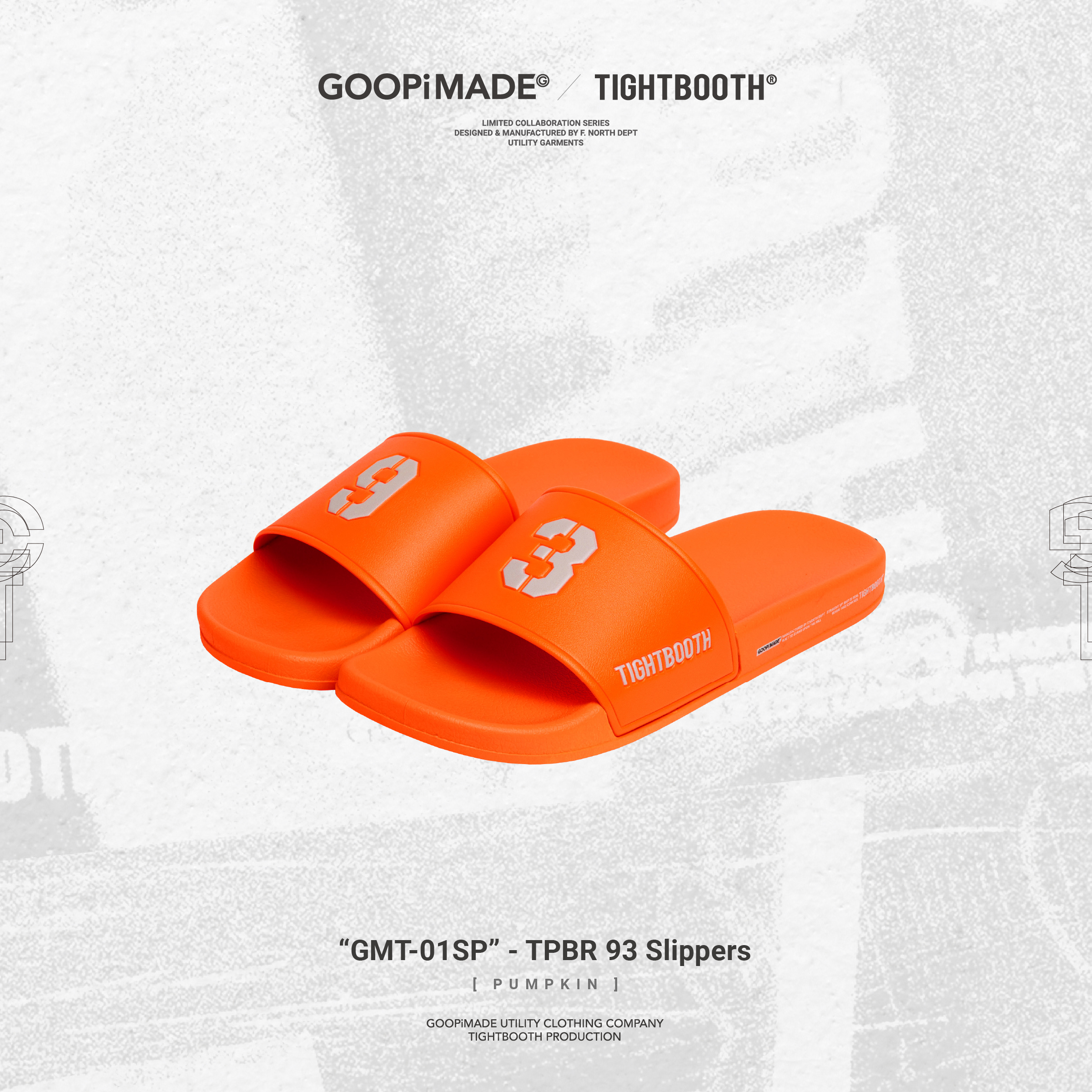 GOOPiMADE x TIGHTBOOTH] “GMT-01SP” - TPBR 93 Slippers