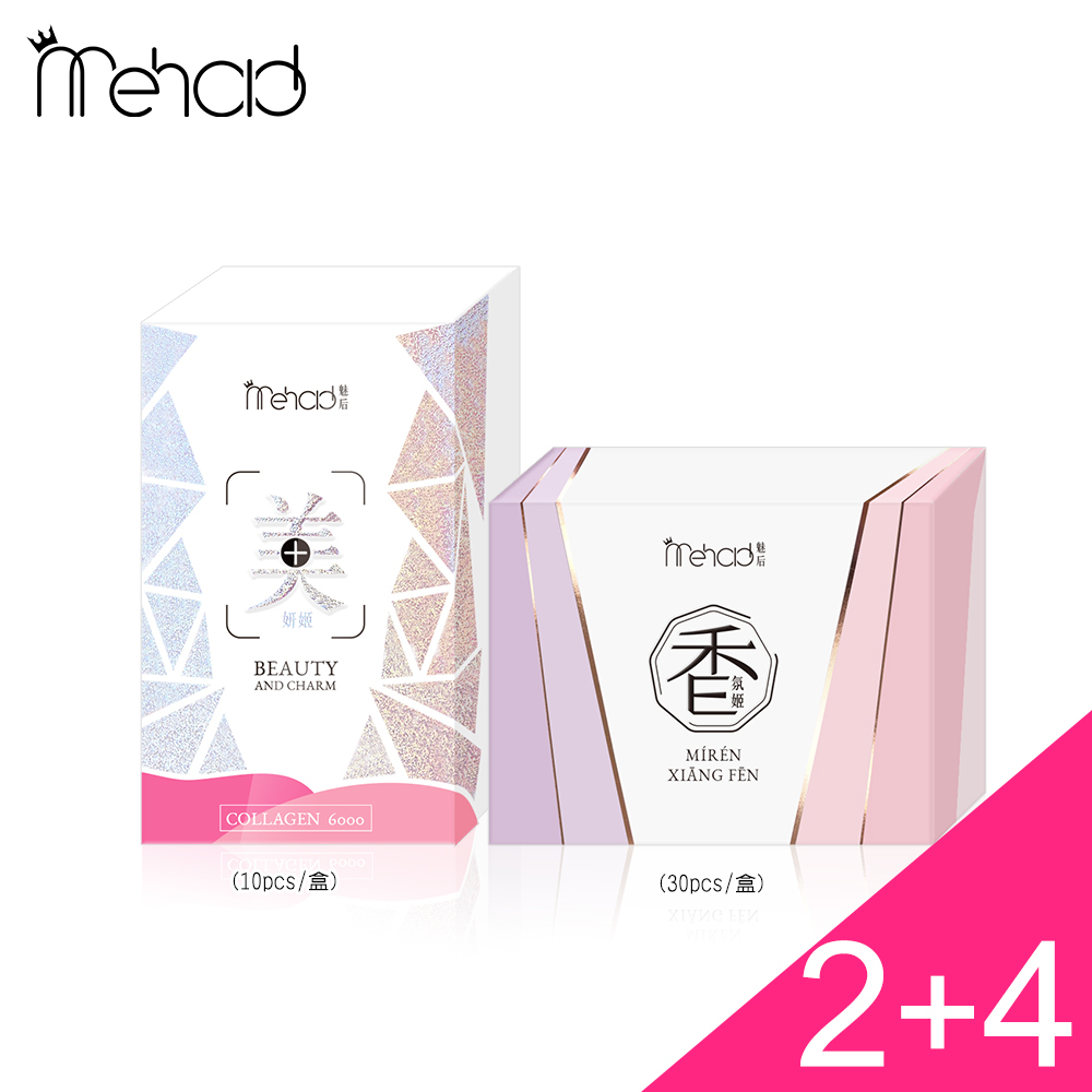 (2+4) Mehold美妍姬水光飲(10包/入) x2+香氛姬軟膠囊(30顆/入) x4