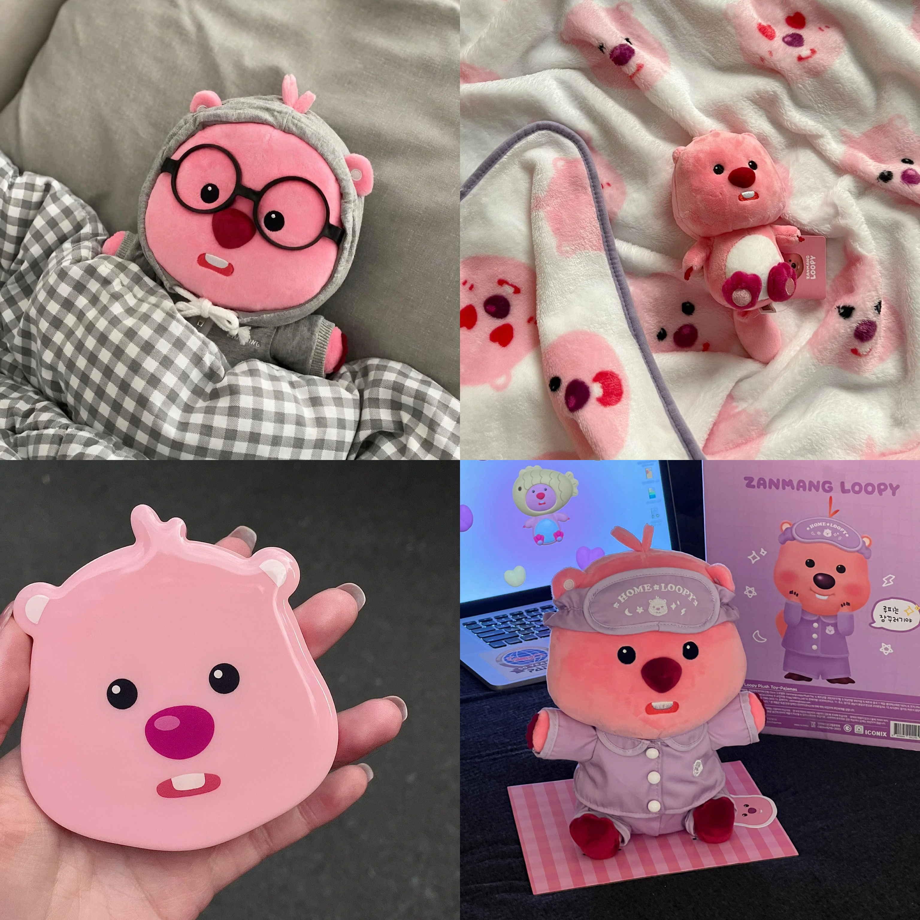 🇰🇷 LOOPY 韓國限定 露比 小海貍 睡衣玩偶 衛衣 鏡子 毛毯 公仔 正版周邊 / 預購