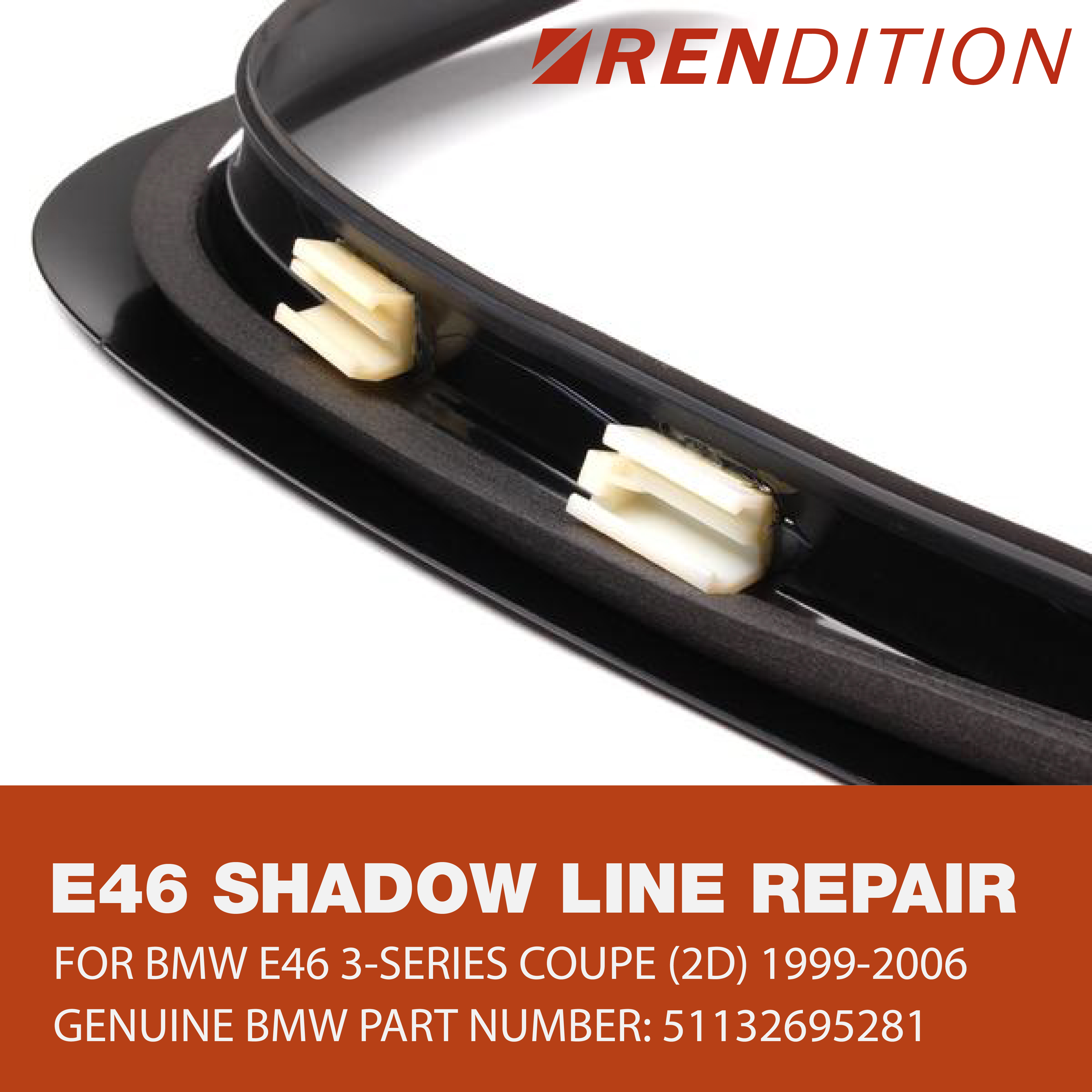 BMW E46 Shadowline Trim Repair Kit