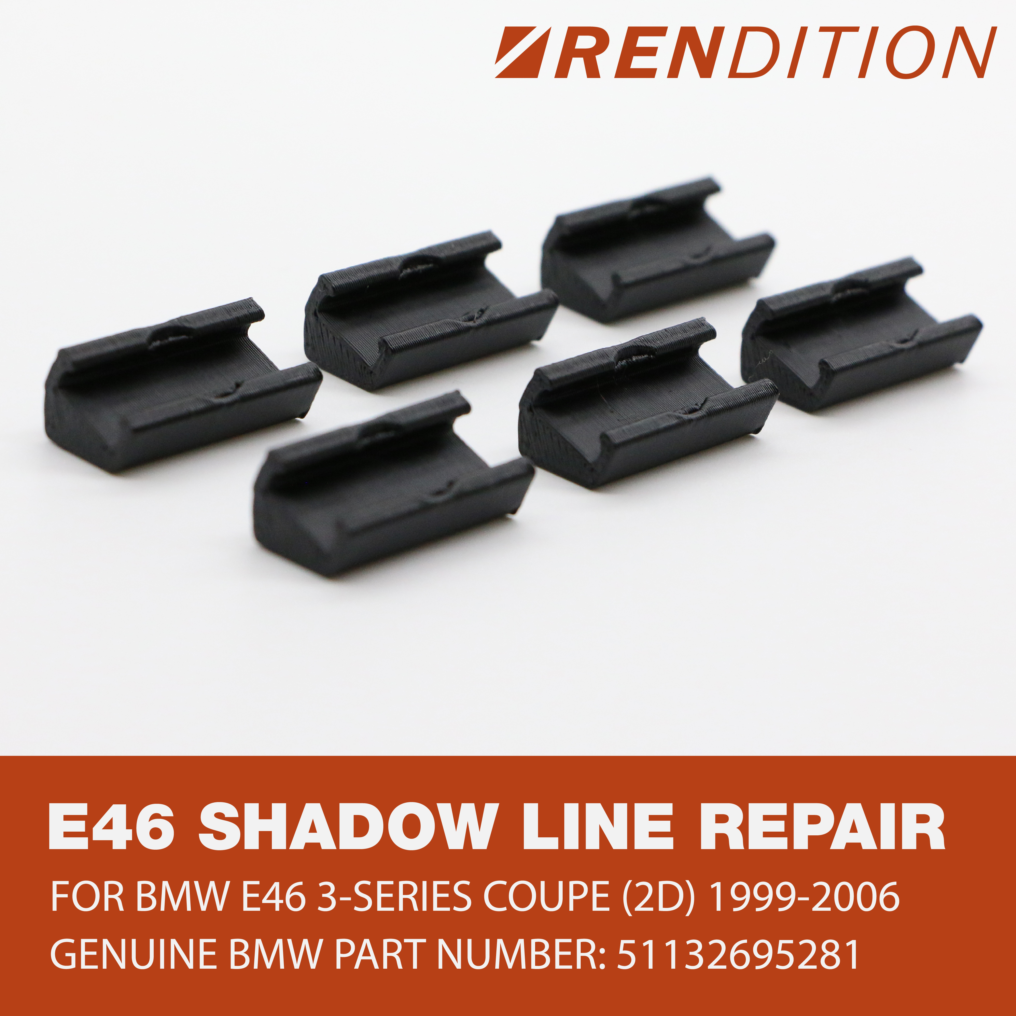 BMW E46 Shadowline Trim Repair Kit