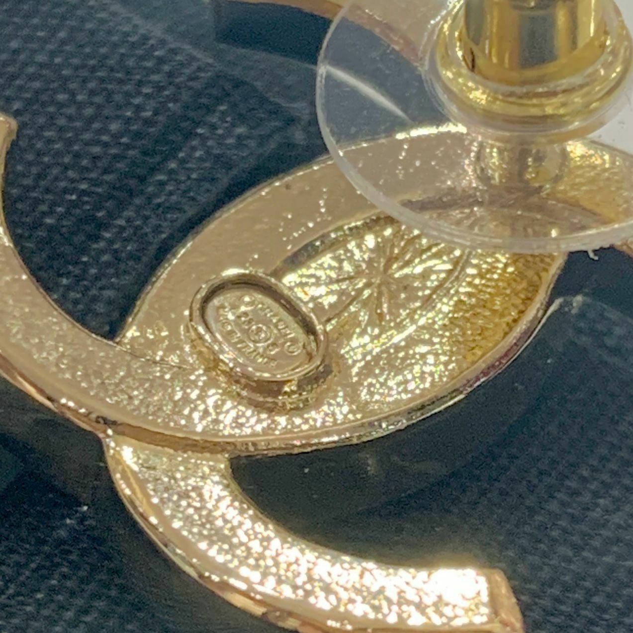 全新CHANEL耳環ABA654 水鑽淡金大CC LOGO #BRAND NEW #香榭站正品
