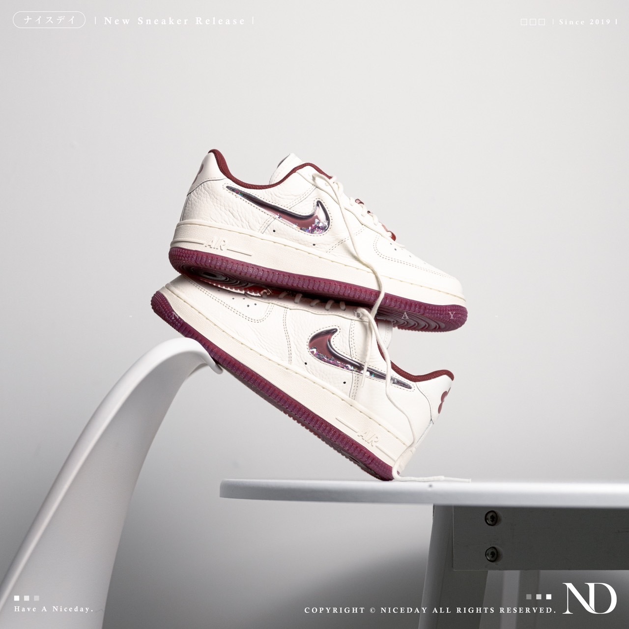 NICEDAY 現貨 Nike Air Force 1 Low Valentine’s Day 白紅 情人節 女款 FZ5068-161