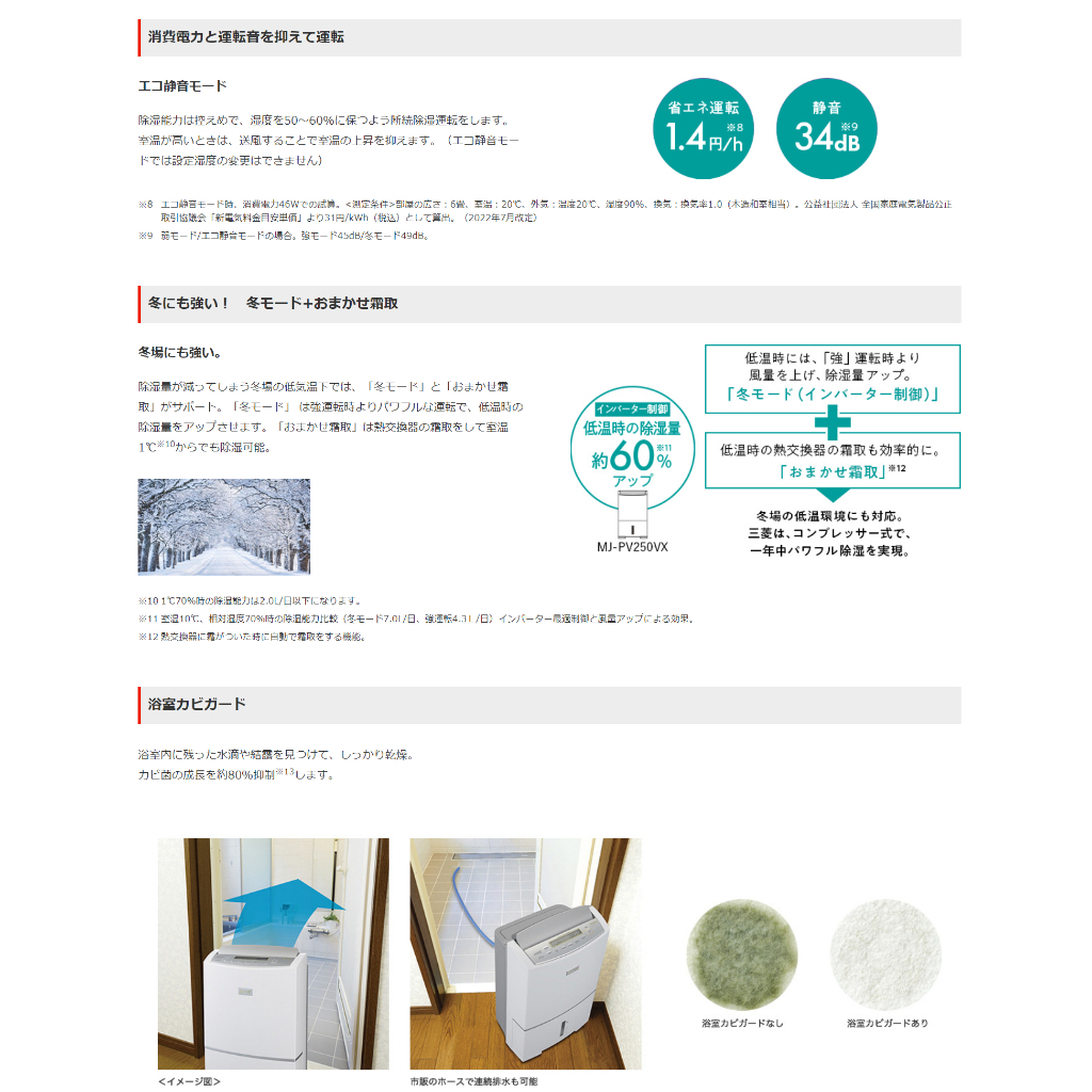 Mitsubishi三菱MJ-PV250VX新款25公升變頻除濕機最大31坪適用