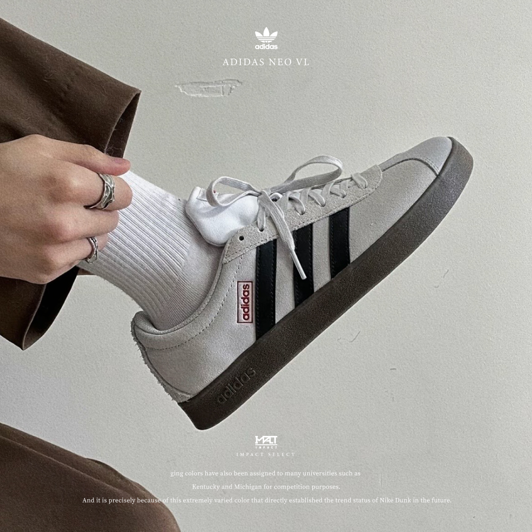 Adidas Neo VL Court Lifestyle 高級 麂皮灰 HQ1802