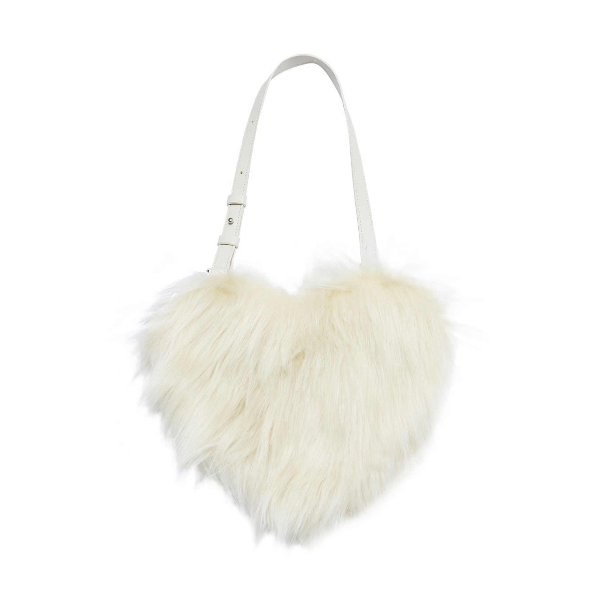 [INSTANTFUNK] TROLLS HEART MINI FAUX-FUR BAG