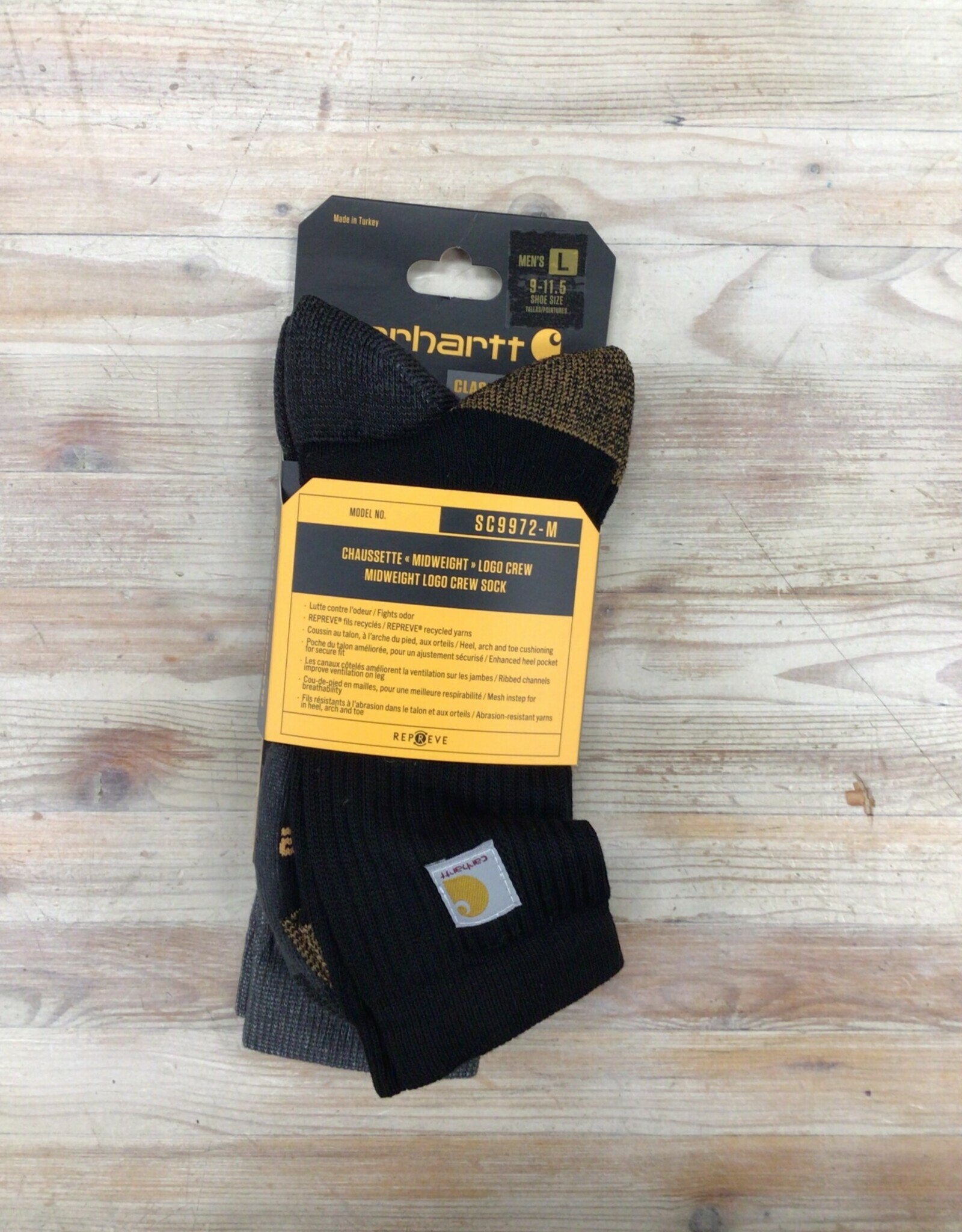 Carhartt Midweight Logo Crew Sock 2-Pack