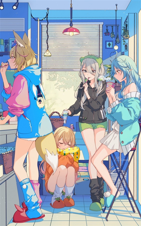 C103「同人代購」ミルクランプ - 【C103】ホロライブ ねぽらぼ B2掛布