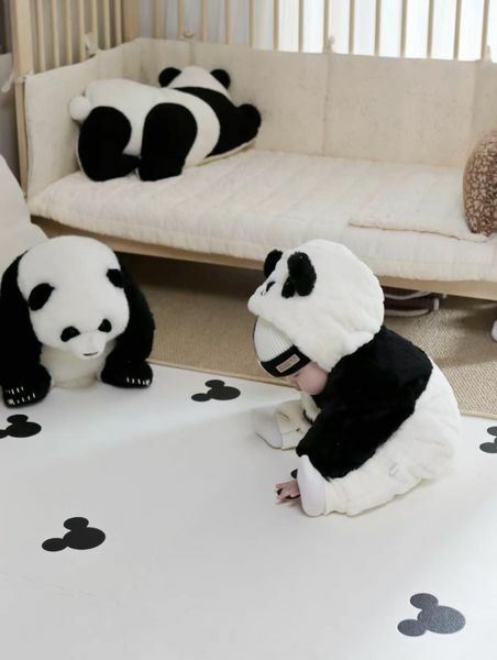 panda cute romper