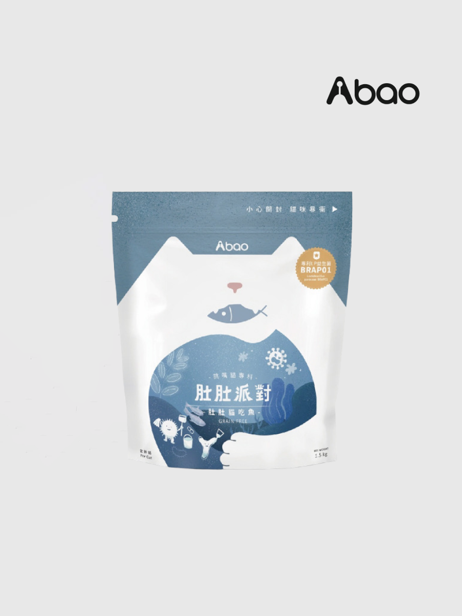 【Abao阿寶】肚肚派對貓吃魚 無穀貓糧