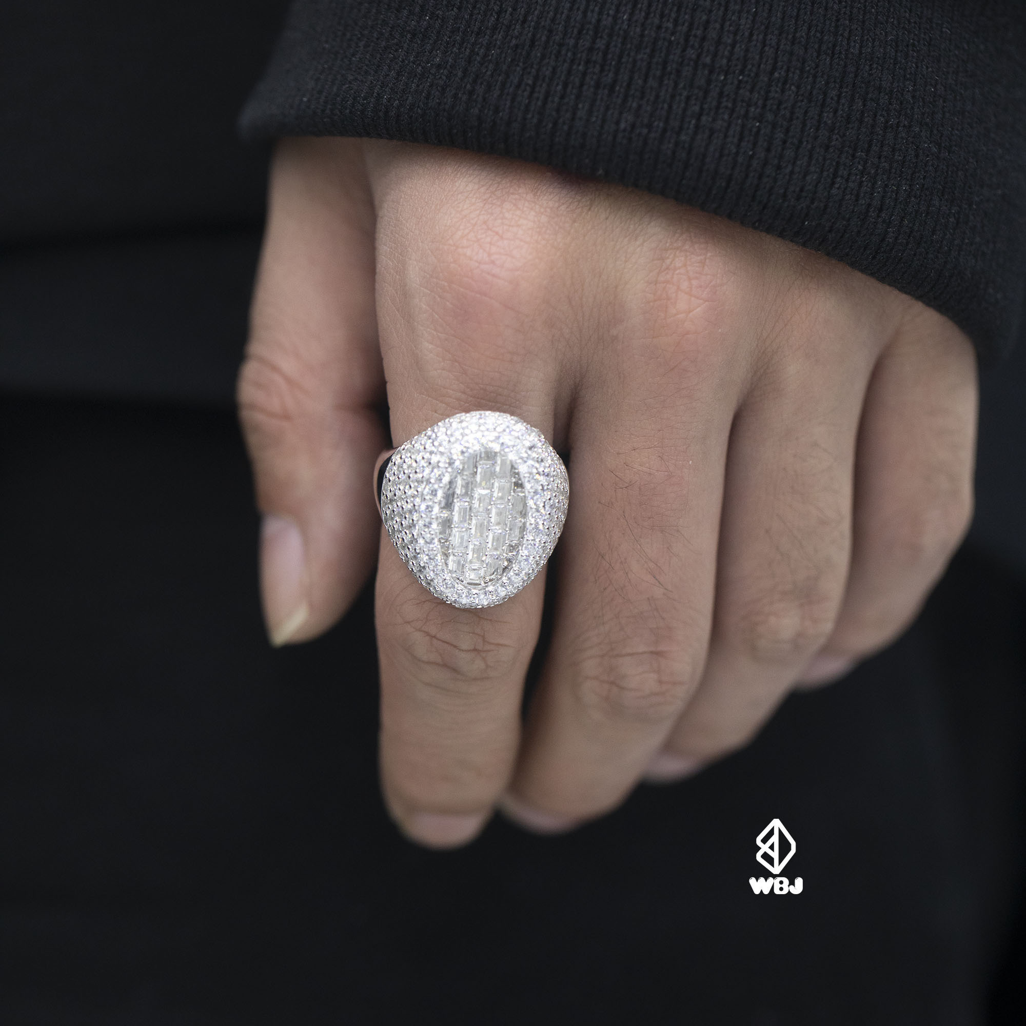 T方｜橢圓滿鑲戒指