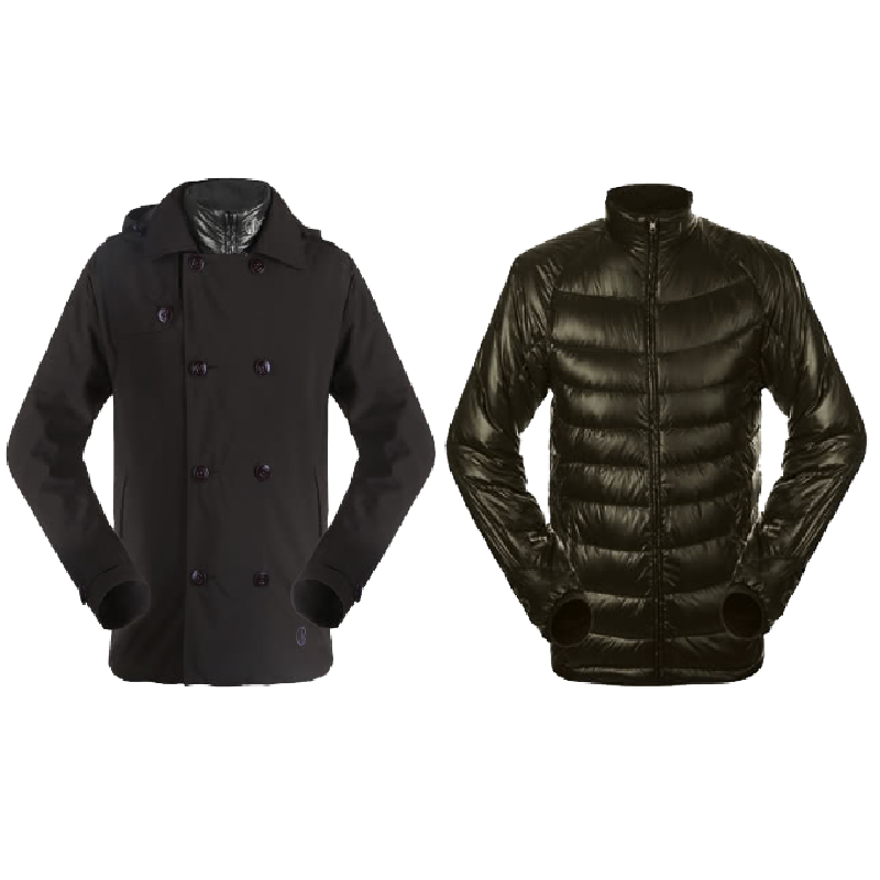 JORDON 橋登 男款 GORE-TEX兩件式鵝絨外套 1111(橄綠) 防水透氣/二件式/舒適保暖/賞雪旅遊 06JM1111