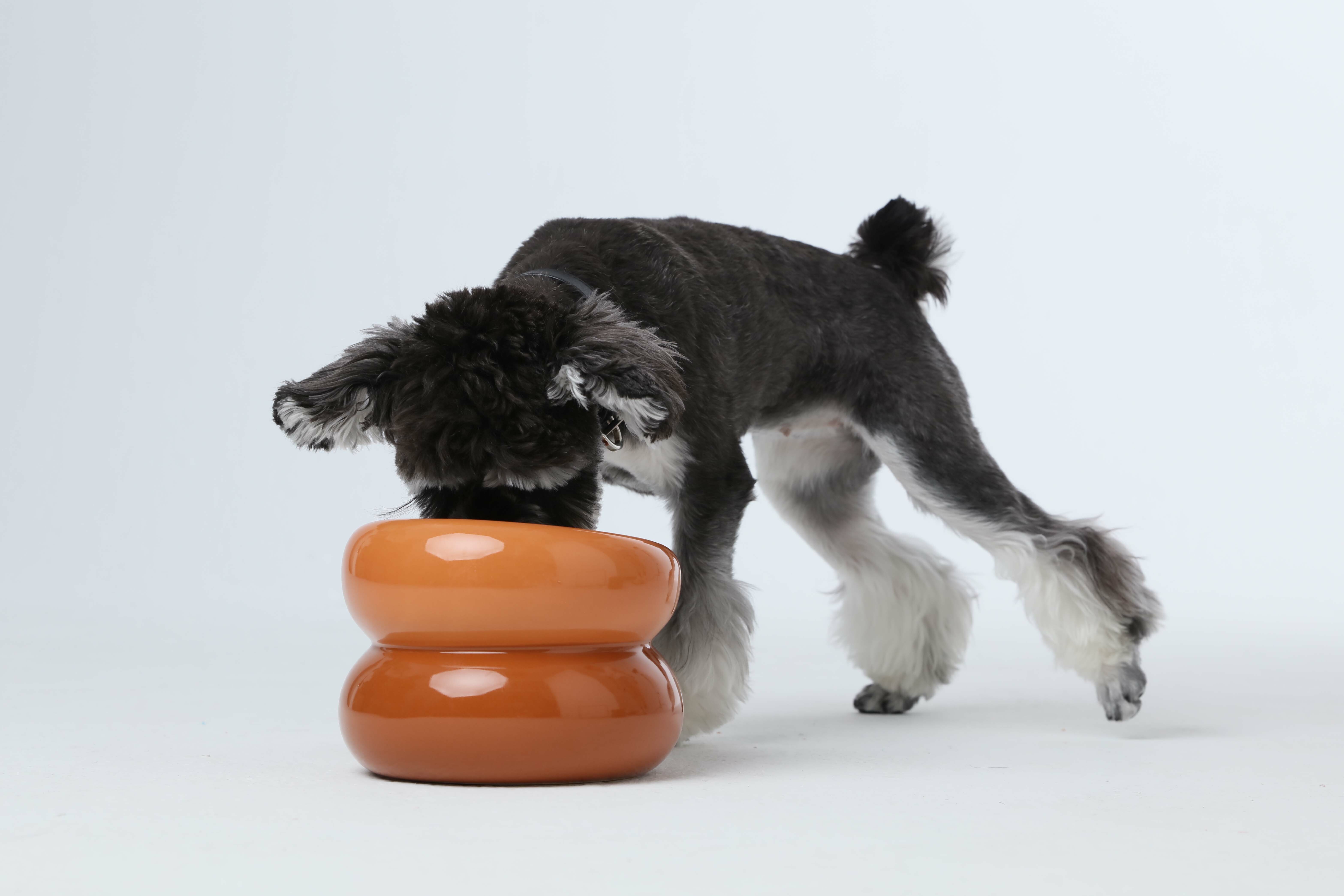 Pehom 舒芙蕾雙層墊高碗 (琥珀橙, 玫瑰粉, 牛油果綠)