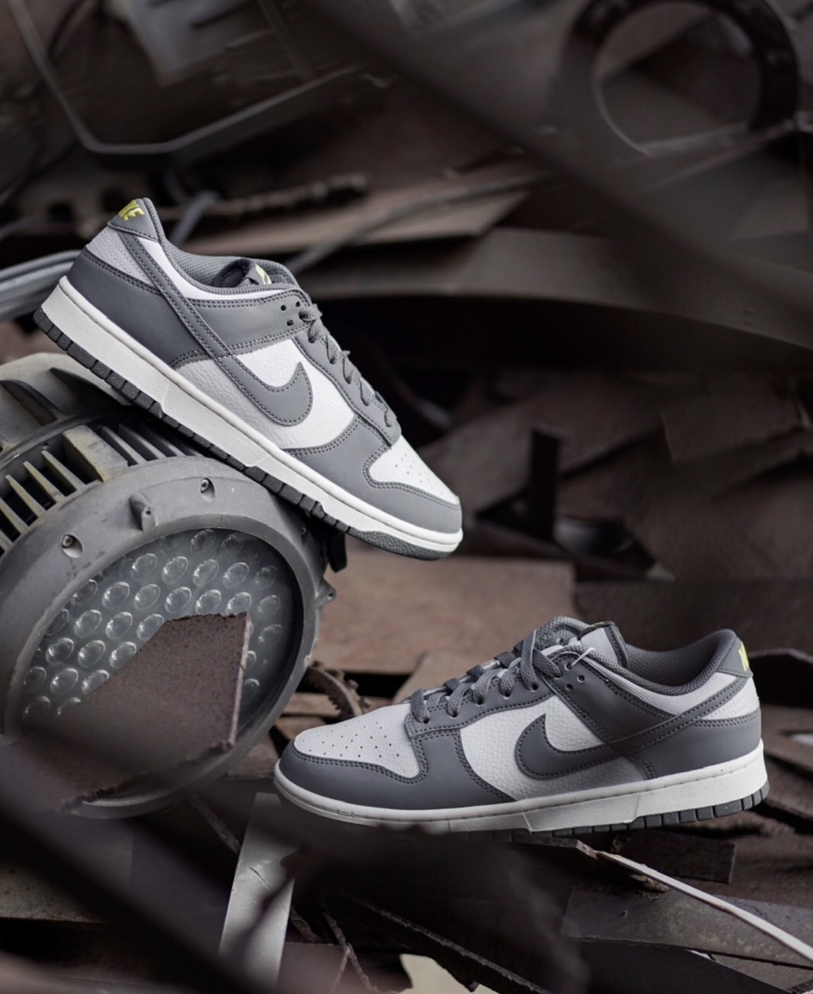 NIKE DUNK LOW NN 灰白 煙灰 奶油底