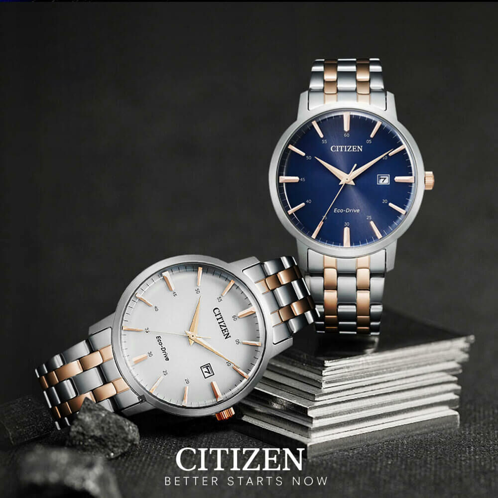 行貨 CITIZEN Eco-Drive Silver Dial ,Blue Dial Men's Watch BM7466-81H 白面 , BM7466-81L 藍面 , 不銹鋼錶帶光動能男士手錶