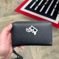 [S] KARL LAGERFELD 21SW3201 K/KOCKTAIL MEDIUM WALLET,BLACK, 8720092332934 (SKL840)