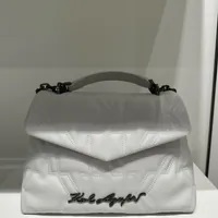 S] KARL LAGERFELD 23WW3071 K/KURL SHOULDER BAG,WHITE