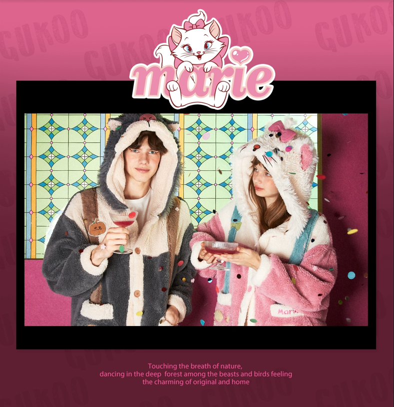 貓醒了 Marie Cat 情侶睡袍 : 2024強檔主打