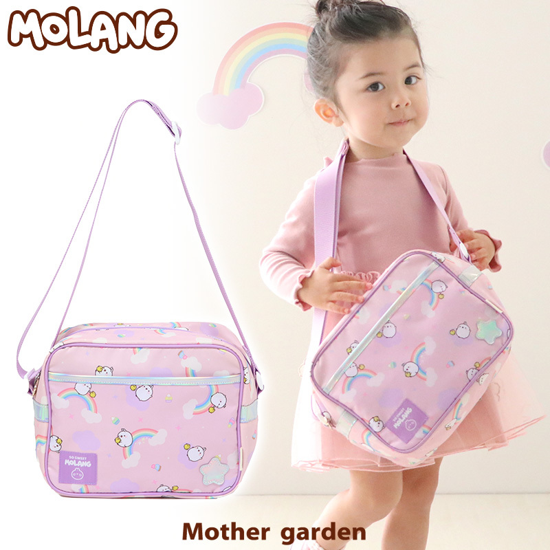 MOLANG萌浪兔 側肩包 彩虹繪