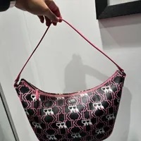 [S] KARL LAGERFELD 23WW3087 K/MON KOCKTAIL SHOULDER BAG,BLACK/PINK, 8720744559047 (SKL847)