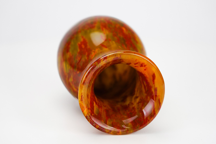 鹿港窯禮品館 │琥珀玉石花瓶 擺件