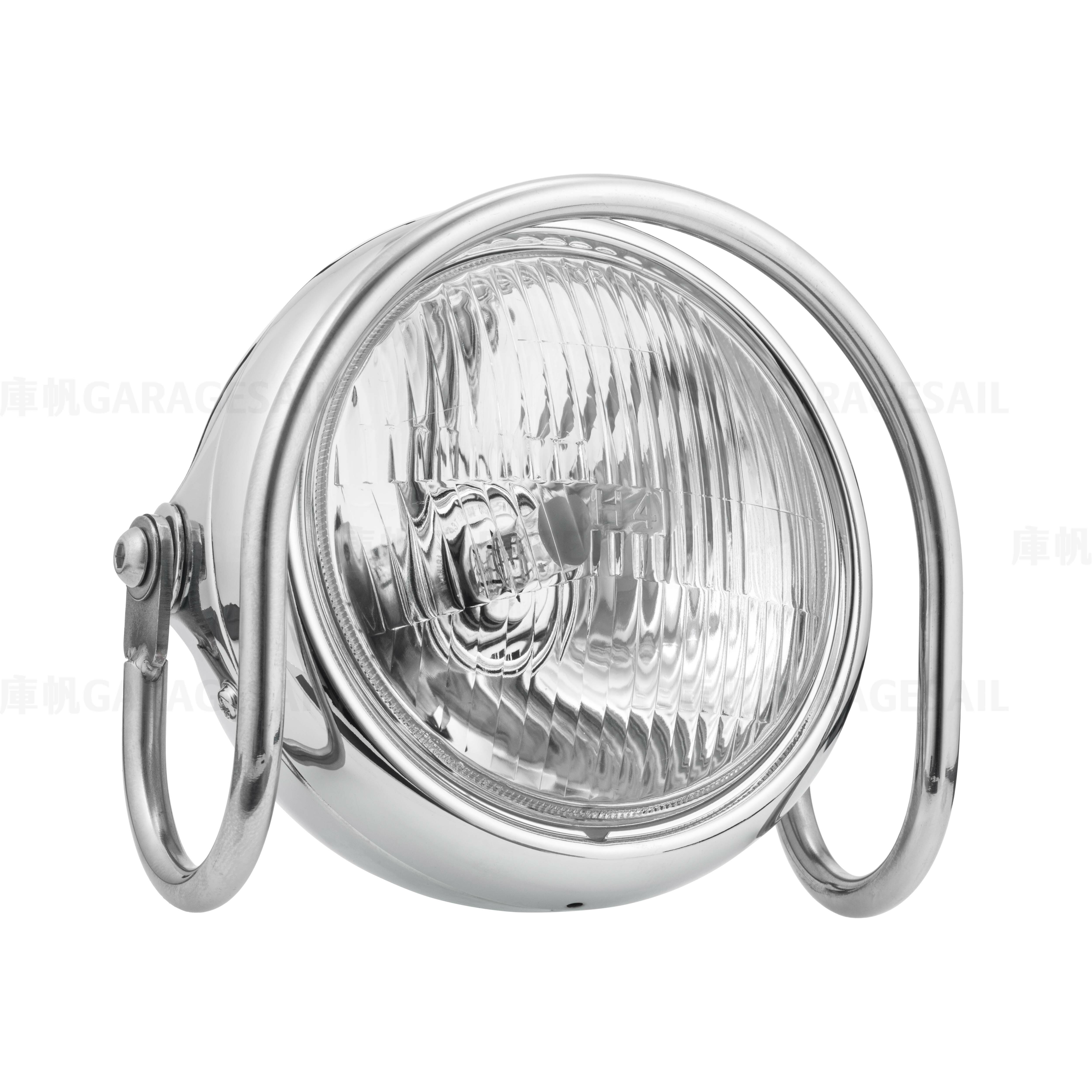5.75吋圓 吊耳式 保桿大燈 電鍍銀