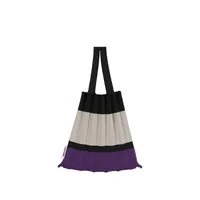 [S] PLEATS MAMA TOTE BAG,PURPLE BLACK, PM22ZWTB08PB1F (SPL32)