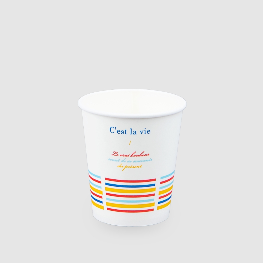 公版雙P水杯 7oz 彩條