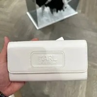 [S] KARL LAGERFELD 23WW3260 K/STONE WALLET,OFF WHITE, 8720744559351 (SKL854)