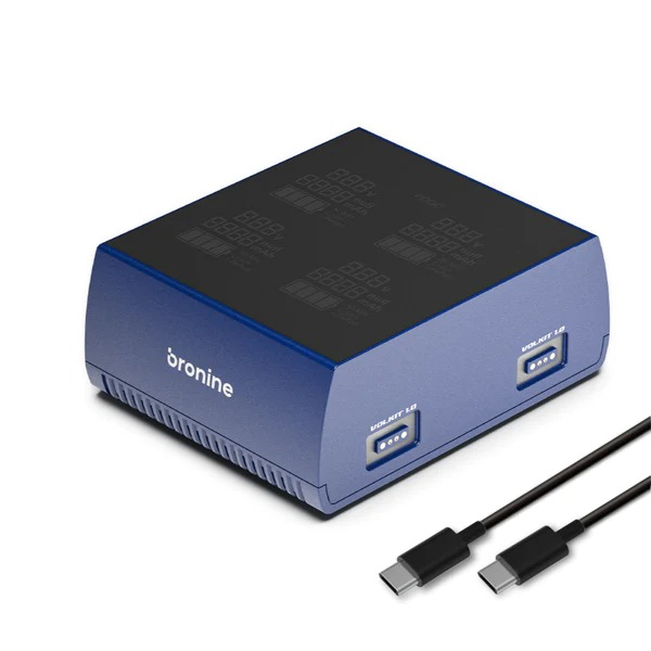 Bronine VOLKIT multi brand 4 Port Camera Battery Charger 磁吸快充器