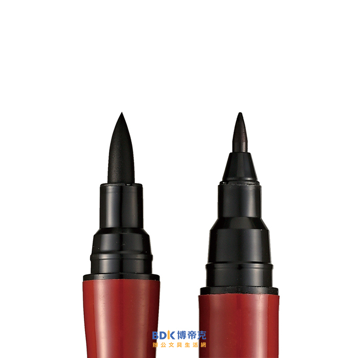 Kuretake 日本吳竹 軟硬雙頭墨筆 黑色 55號 (QD)DF150-55B