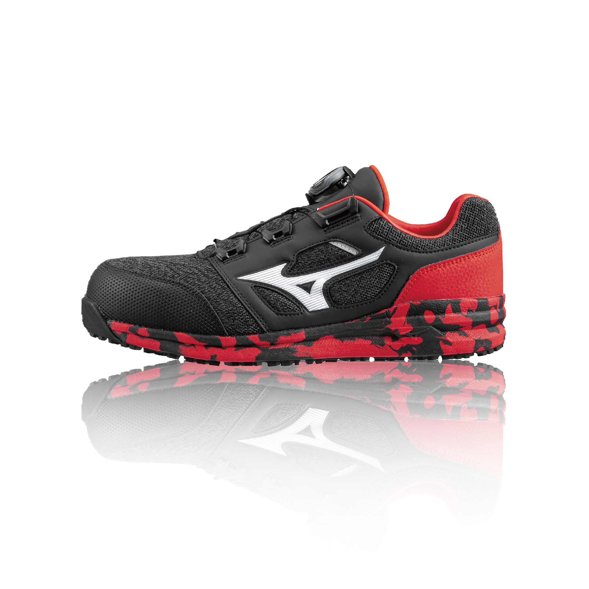 PRIME FIT LS II BOA 美津濃防護鞋「迷彩黑紅」F1GA233992