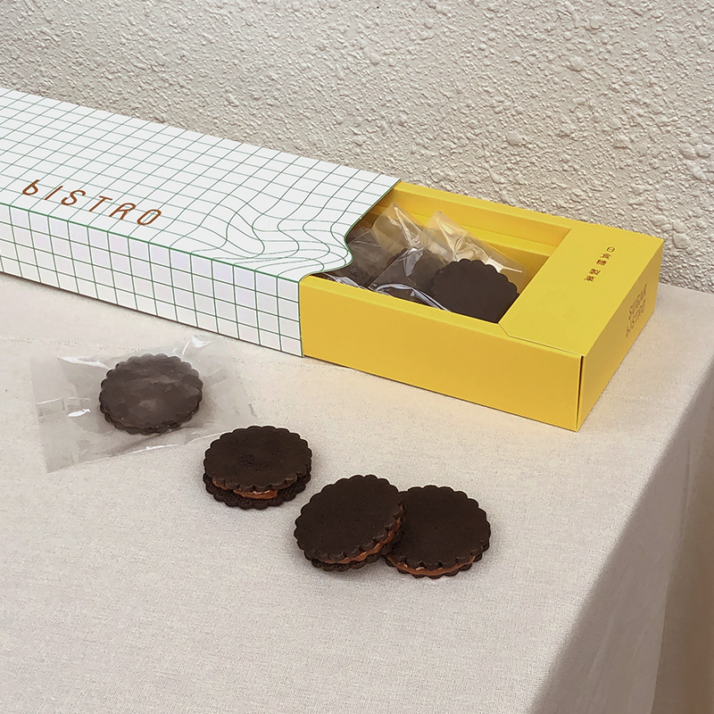 【鹽之花可可牛奶糖夾心餅乾禮盒】6入