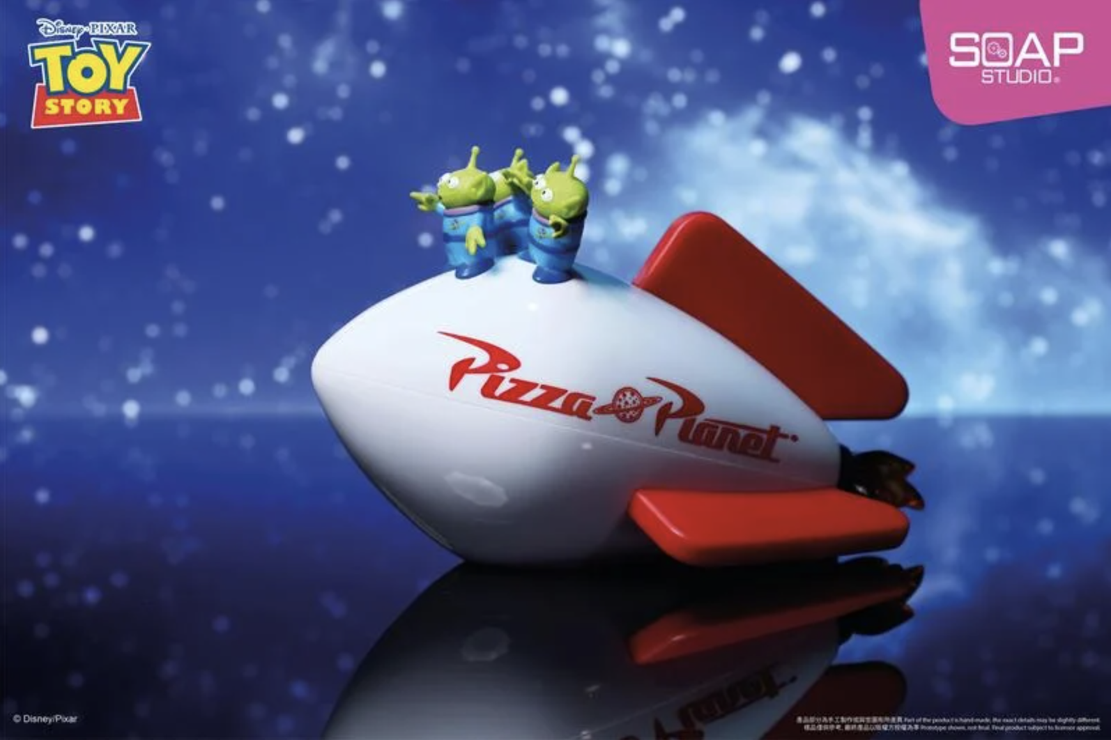 Soap Studio 玩具總動員 三眼怪披薩星球USB夜燈