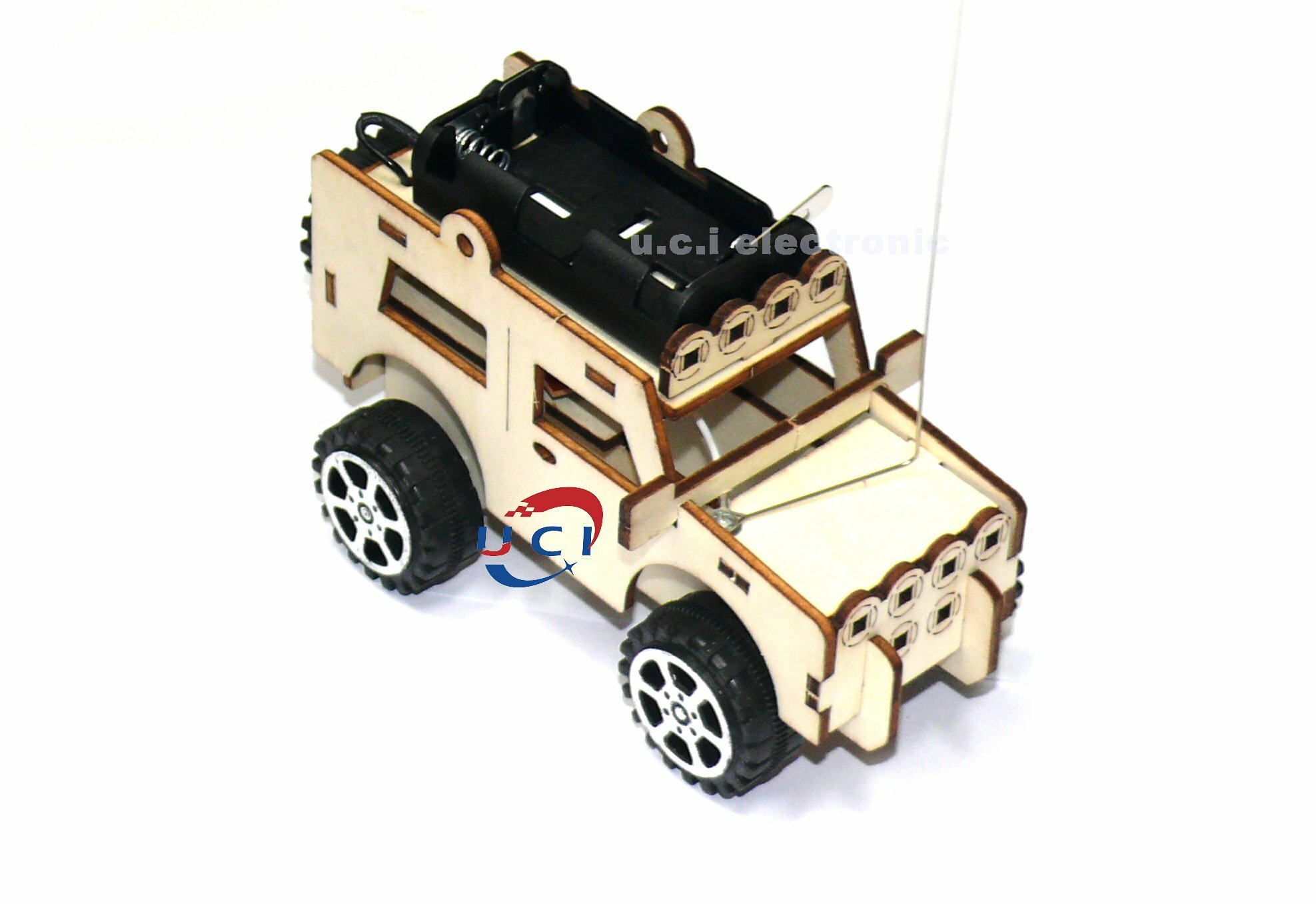 【UCI電子】(二C-1) DIY遙控吉普車 科技小製作 小手工材料包 玩科普益智模型教具